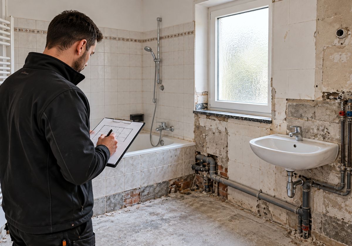 Bestandsaufnahme und Planung vor einer Badsanierung